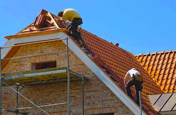 Workers Replacing Roof | Los Angeles Home